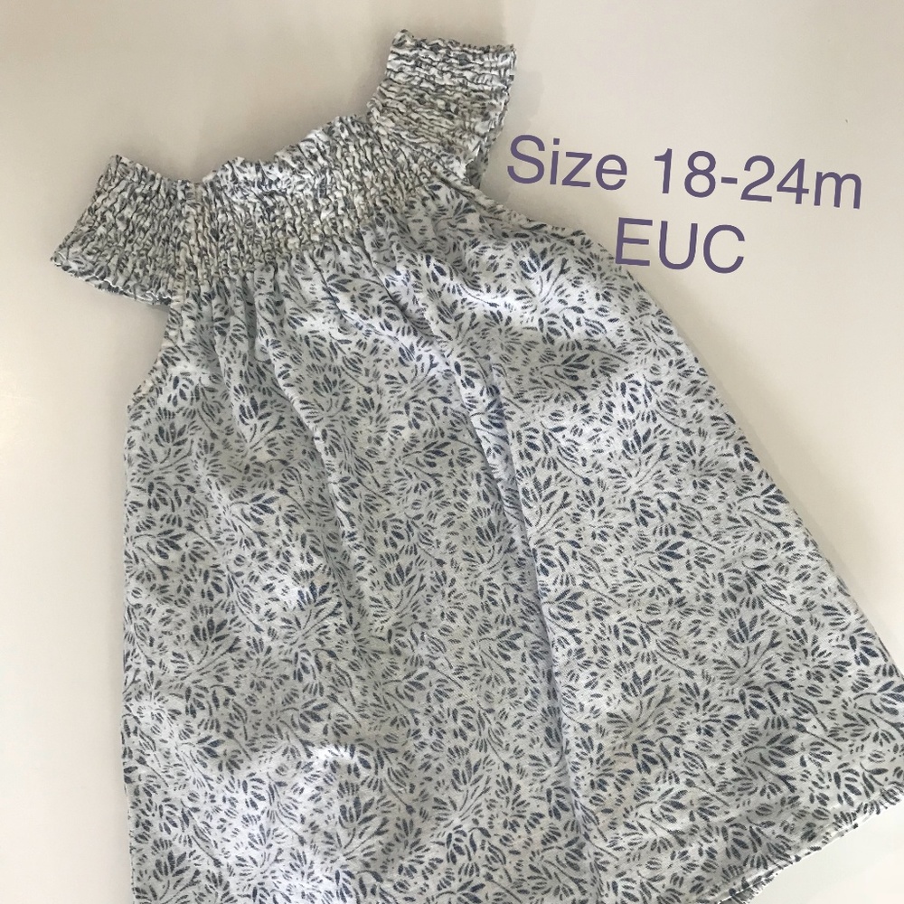 Tea Collection Birdsville Smocked Romper Dress